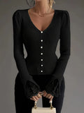 Jersey de cuello en V-ALMAROSS