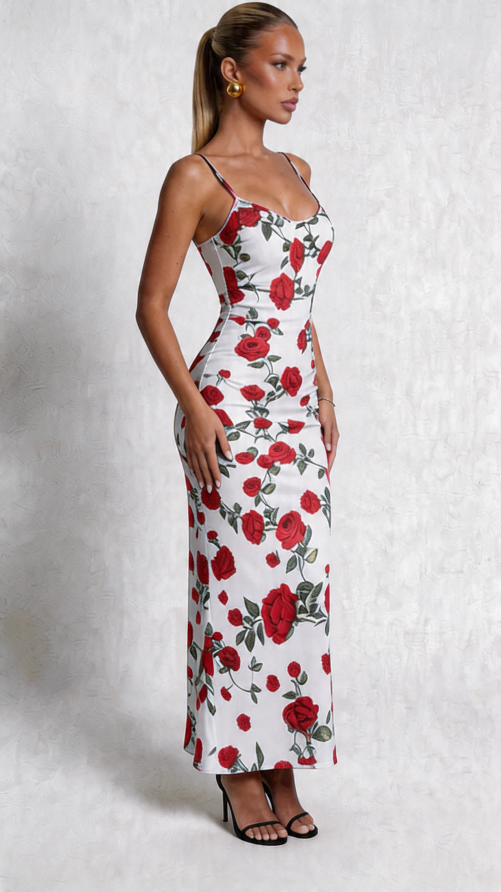 ALMAROSS VESTIDO CON ESTAMPADO DE ROSAS
