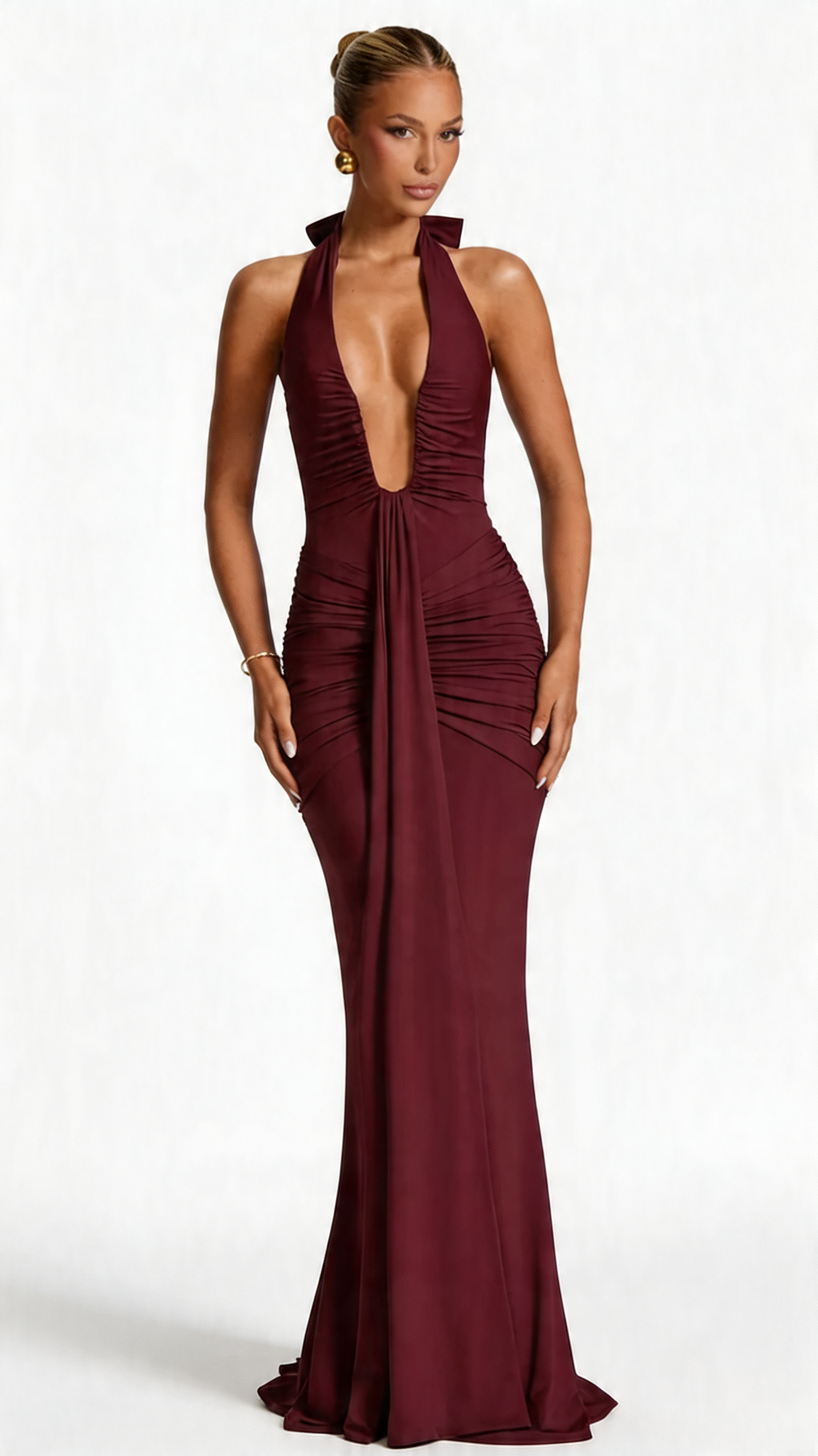 ALMAROSS VESTIDO CEÑIDO EN V