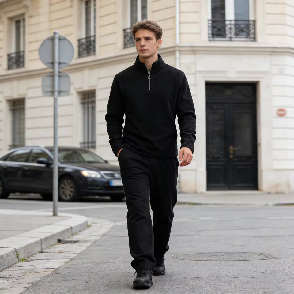 Hugo| Jersey polar térmico con media cremallera